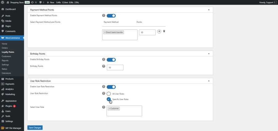 Role-Based Restrictions