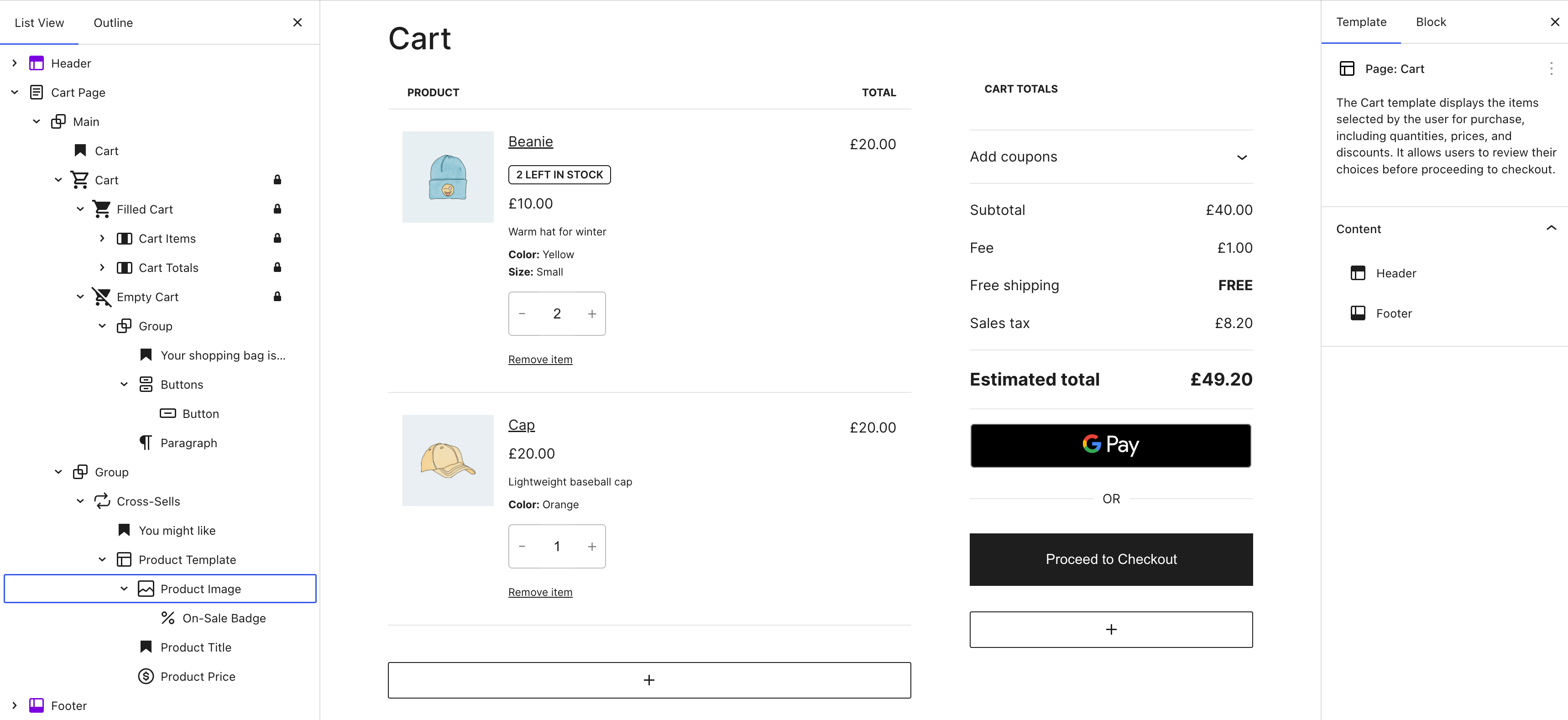Customizing the Cart Page Documentation - WooCommerce