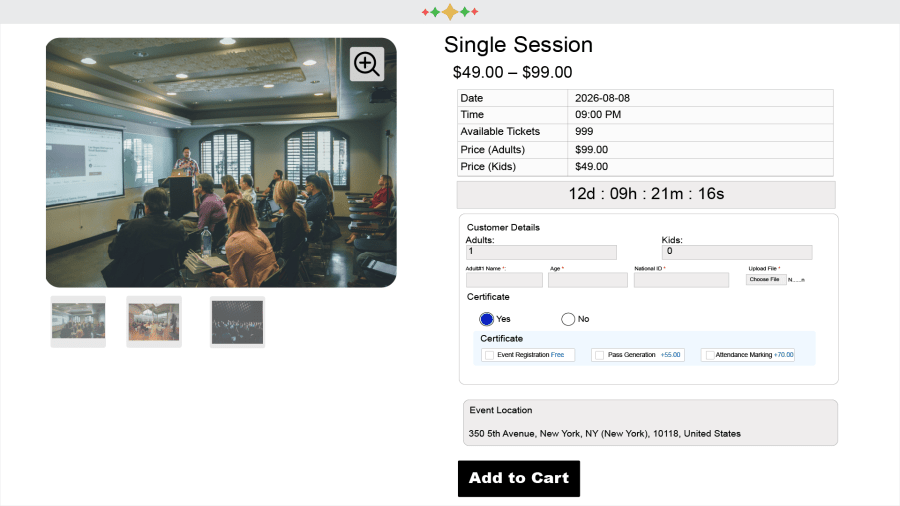 woocommerce event and ticketing manager plugin