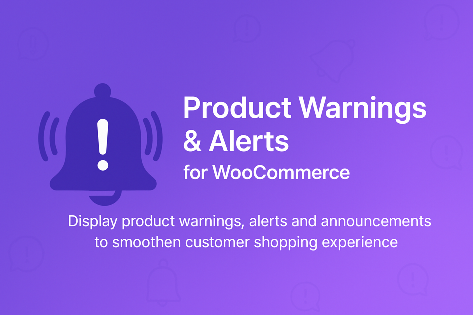 Product Warnings & Alerts - WooCommerce Marketplace