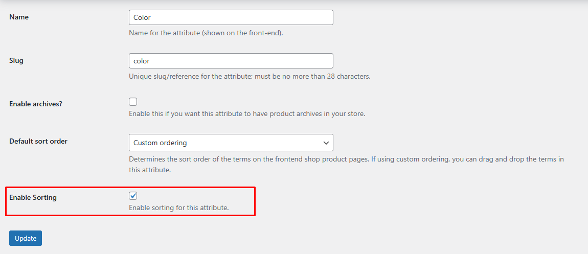 Sort Products and Rearrange Documentation - WooCommerce