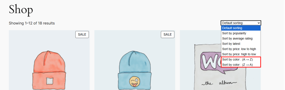 Sort Products by Attributes