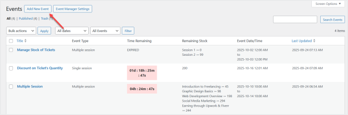 woocommerce event tickets manager plugin