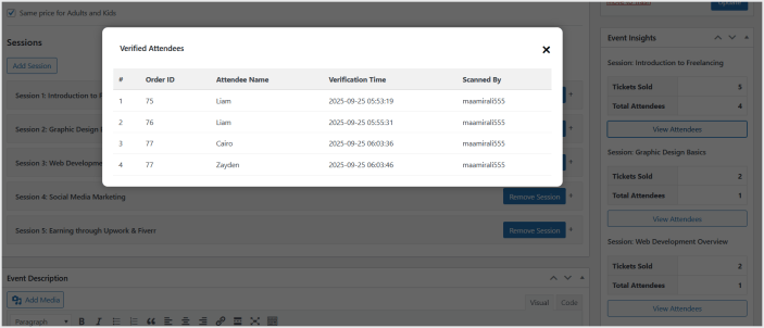 woocommerce event tickets manager plugin