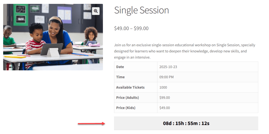 Collect Customers Details with Forms Add customizable forms on the event page to gather information about attendees. It collects data such as user name, age, national ID, and a file upload. Helpful for personalized event management.