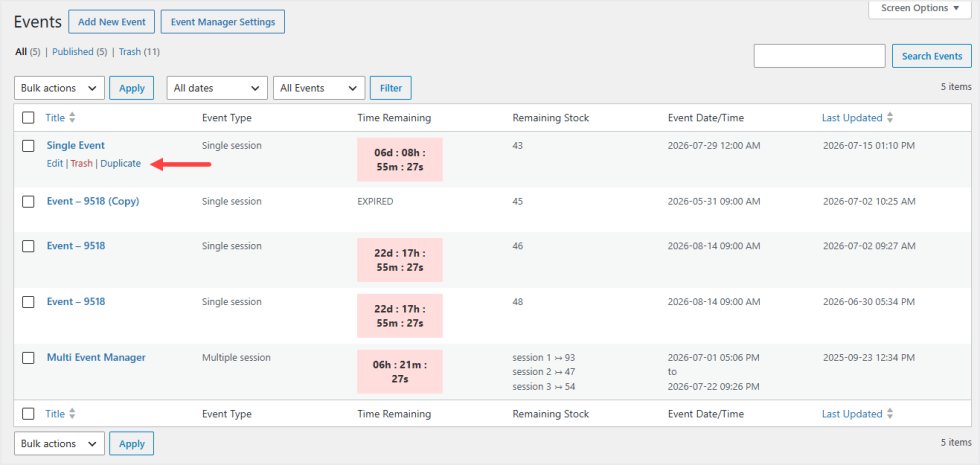 woocommerce event ticketing manager plugin