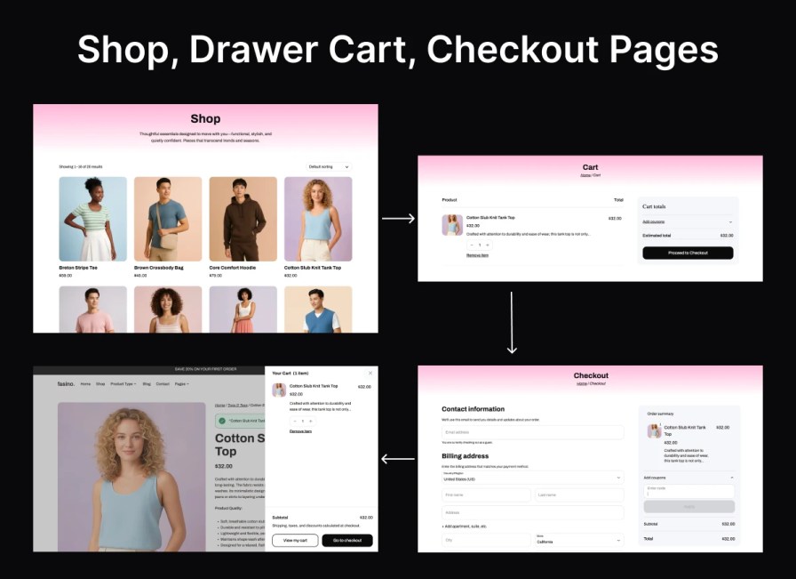 Fasion theme - shop page