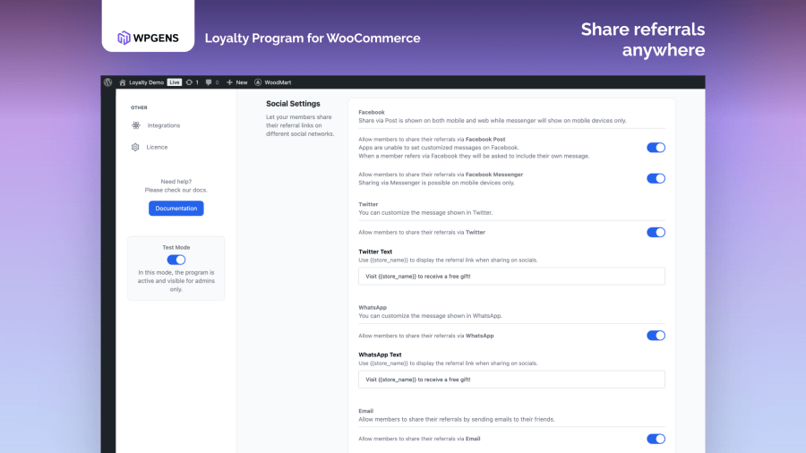 Share Referrals Anywhere