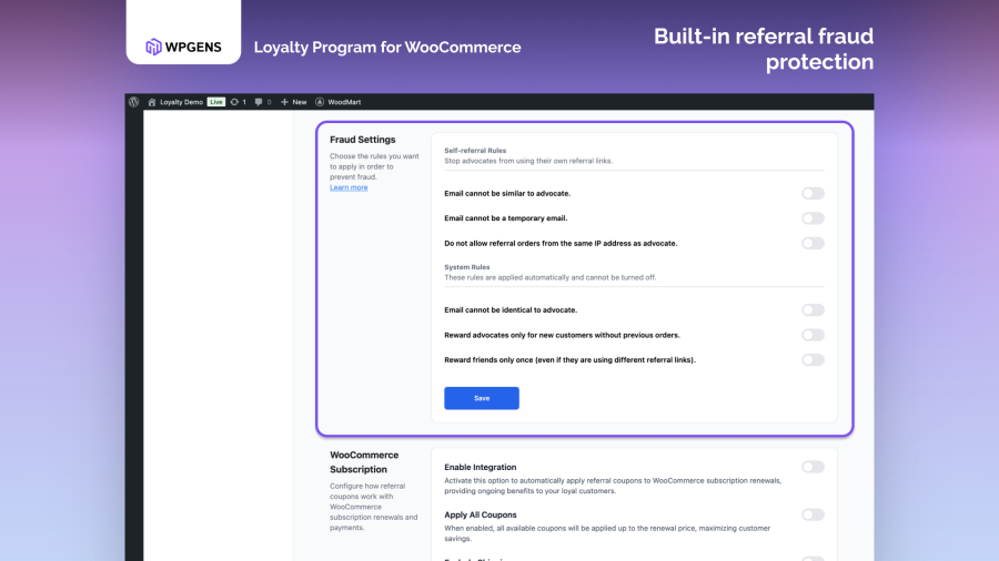 Referral Fraud Protection