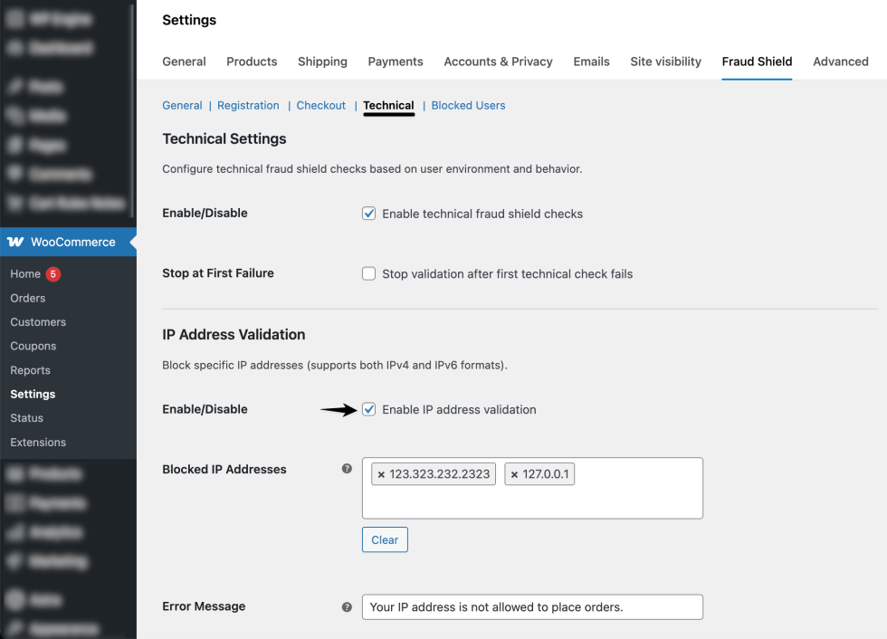 Screenshot 4 (Setup technical fields’ rules).