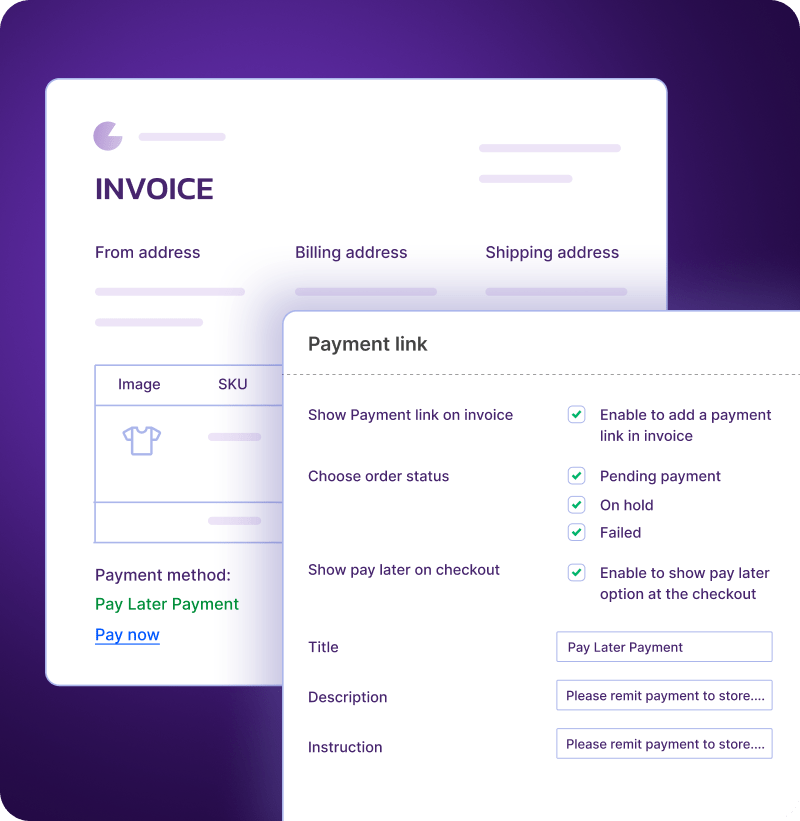 Add Pay Now Links to Order Invoices