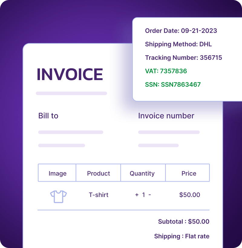 Add invoice tax details image for description