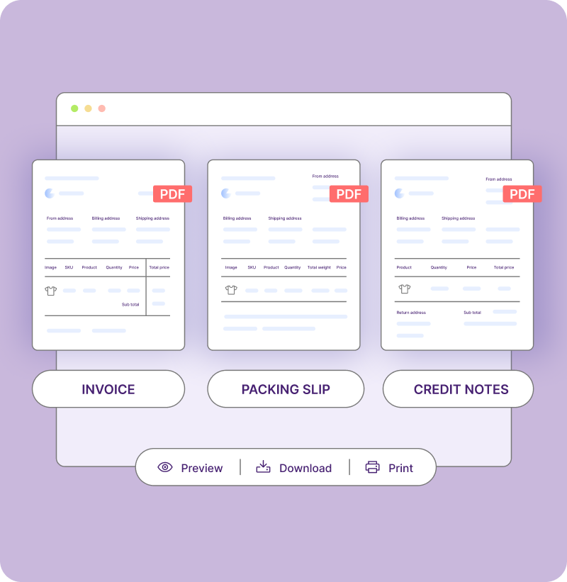 WooCommerce invoice generator 
