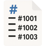 Carien Sequential Order Numbers