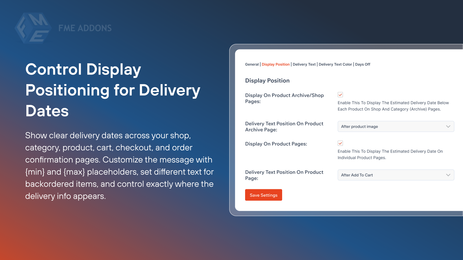 Estimated Order Delivery Date - WooCommerce Marketplace