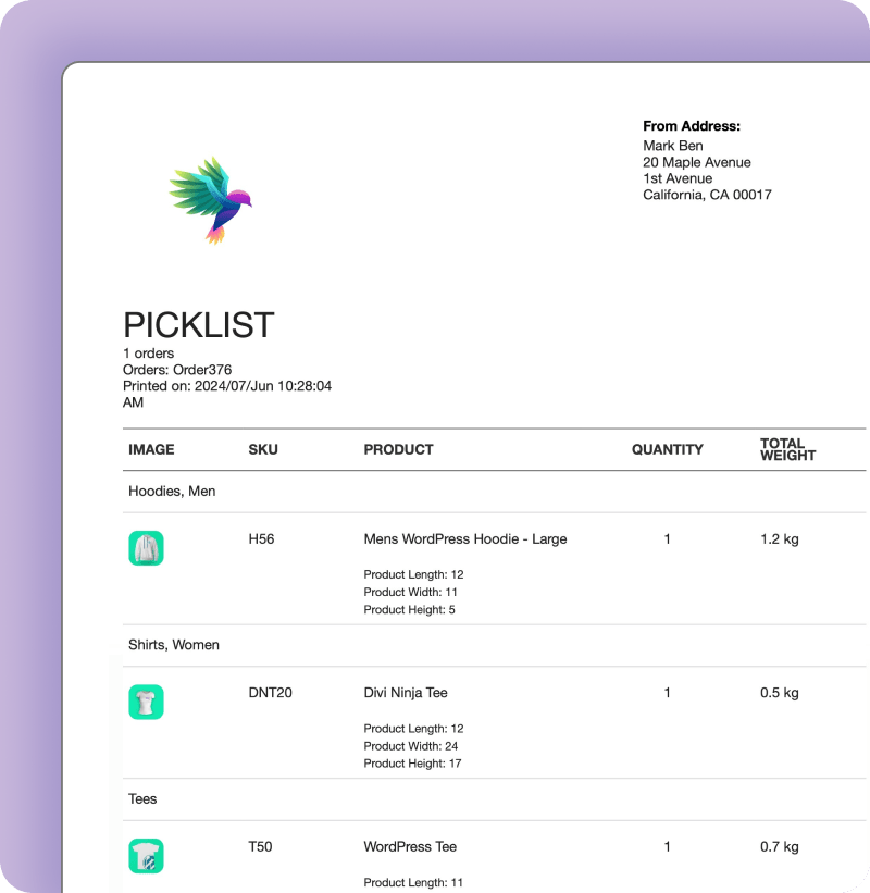 Create Picklists for Accurate Order Fulfillment 