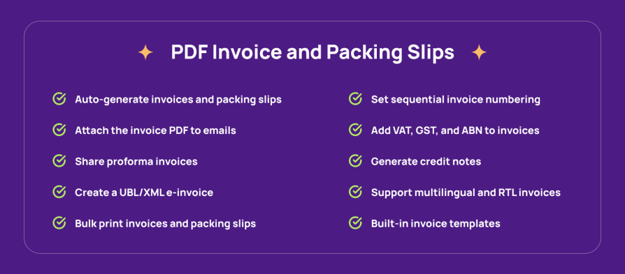 WooCommerce PDF Invoices