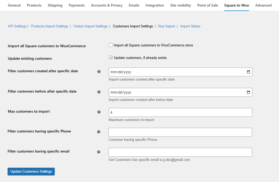 Import Square Customer Data to WooCommerce