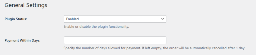 Payment Within Allowed Days