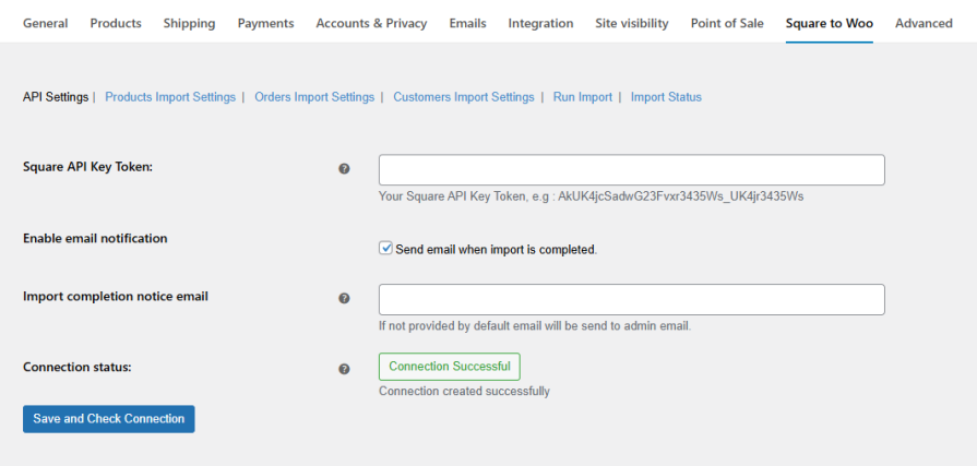 Secure Square to WooCommerce Migration with API Key