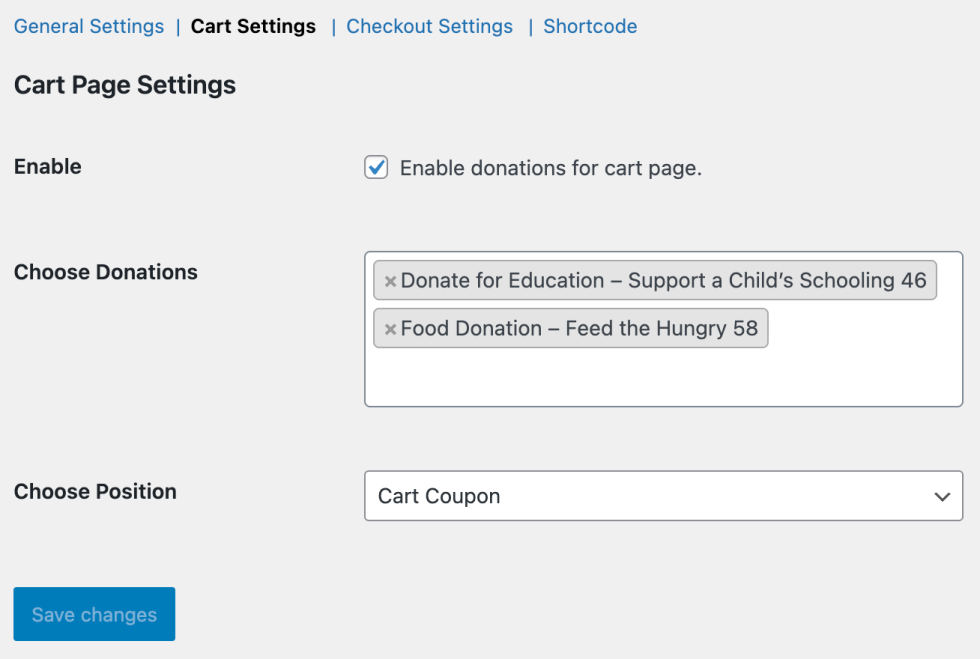 Wordpress donation plugin