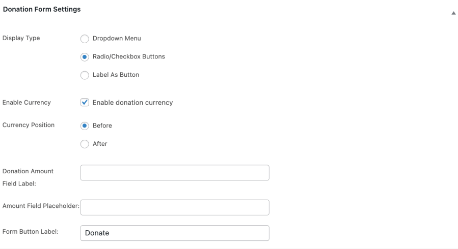 Wordpress donation plugin