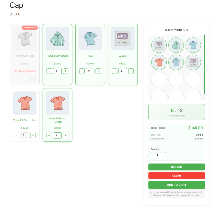 Mix and Match Products Demo