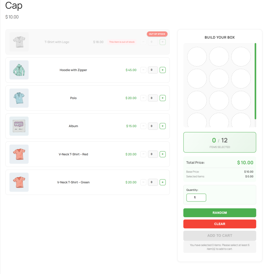 Mix and Match List View