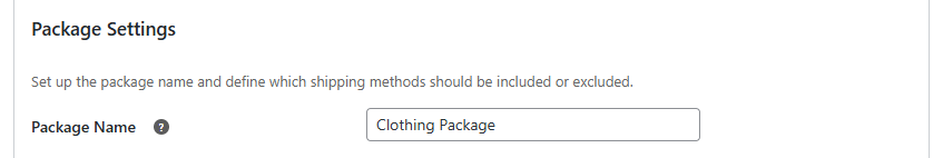 Set Custom Names for Shipping Packages