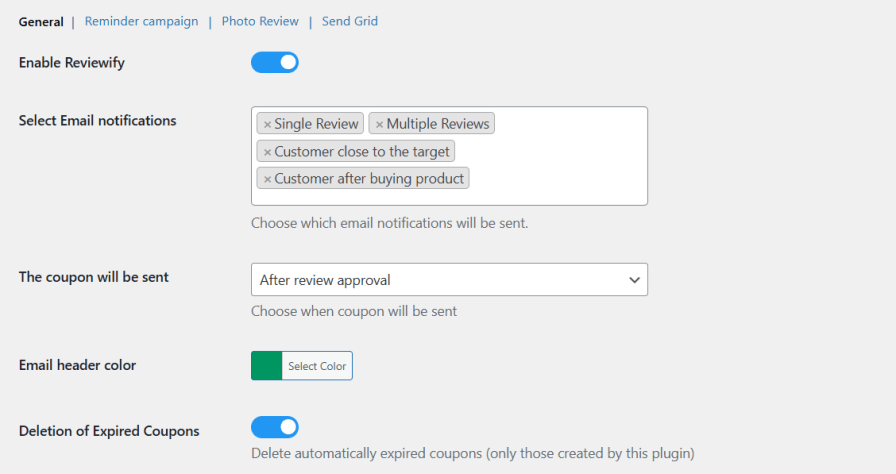 WooCommerce Review Discount Emails