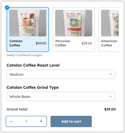 Product with custom fields that affect shipping costs