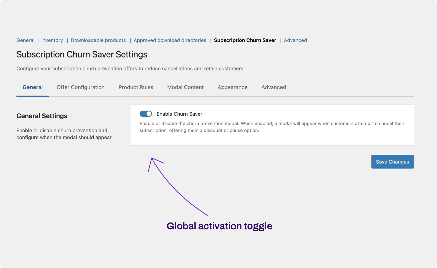 Subscription Churn Saver - WooCommerce Marketplace