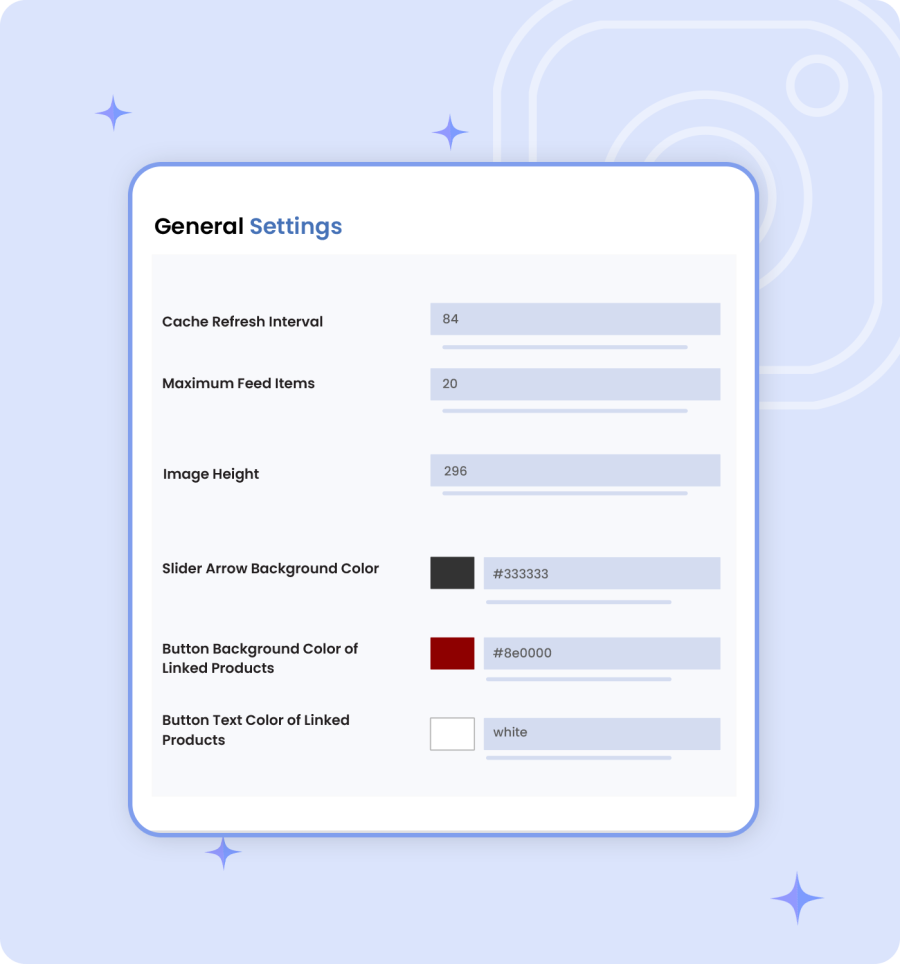 instagram feed appearance customization