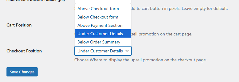 Flexible Slider Placement on Checkout Page