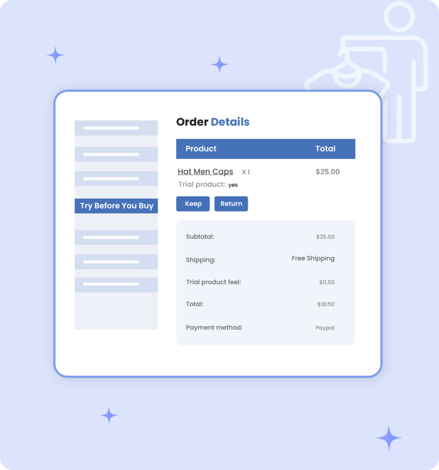 keep or return trial product 