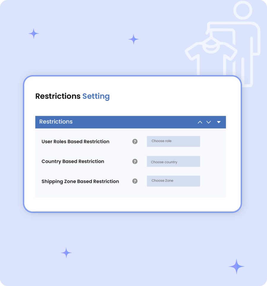 Restrict trial products by user roles and country
