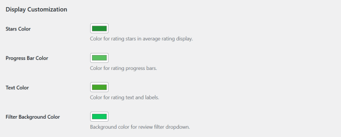 Display Customization