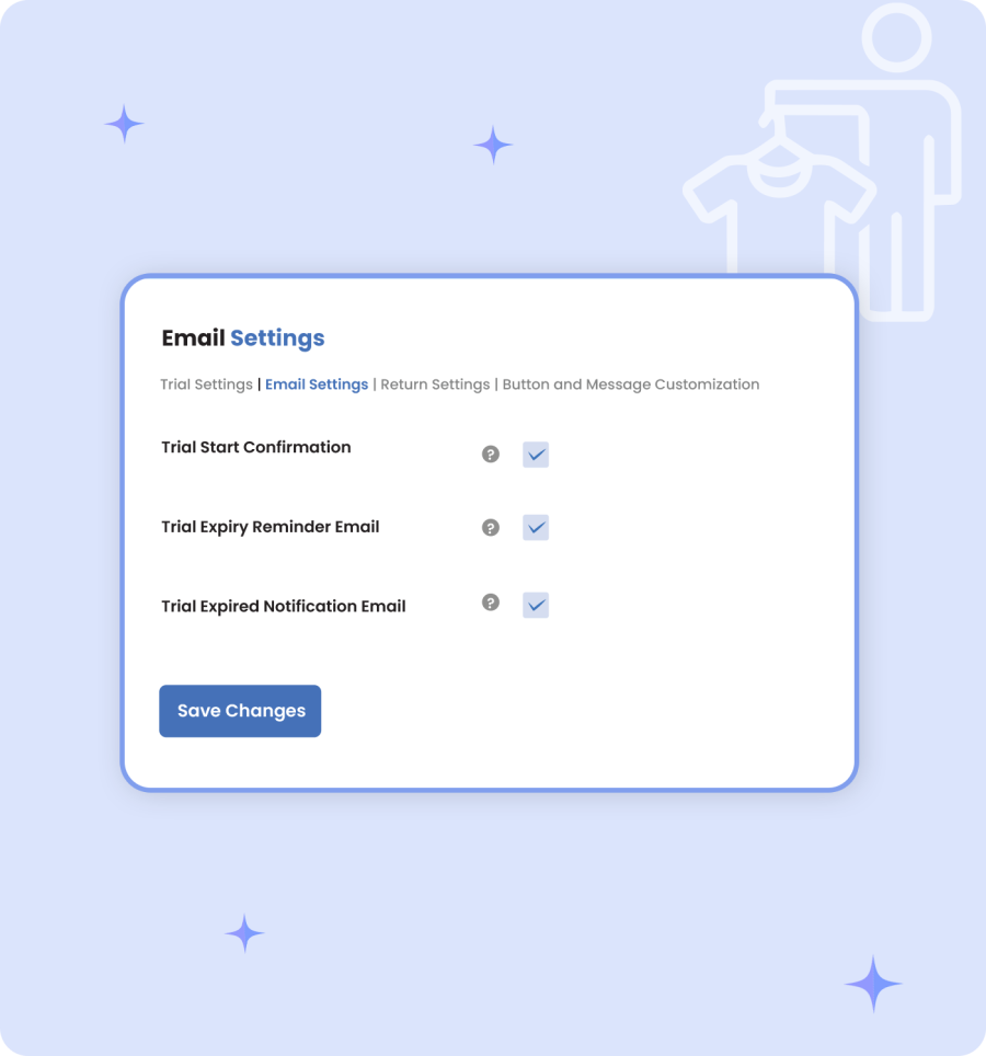View detailed trial dashboard and logs