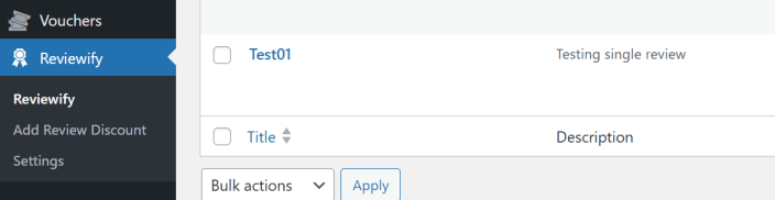 Plugin Menu Overview
