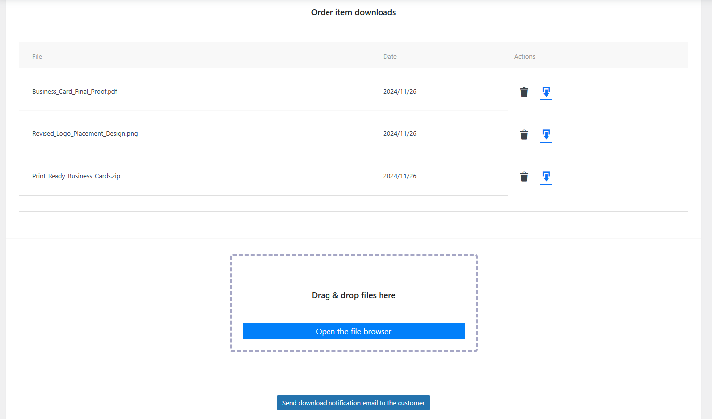 Order File:logo Order Files Uploader - WooCommerce Marketplace