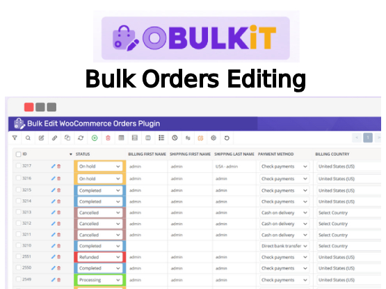 OBULKiT - Bulk Orders Editing - WooCommerce Marketplace