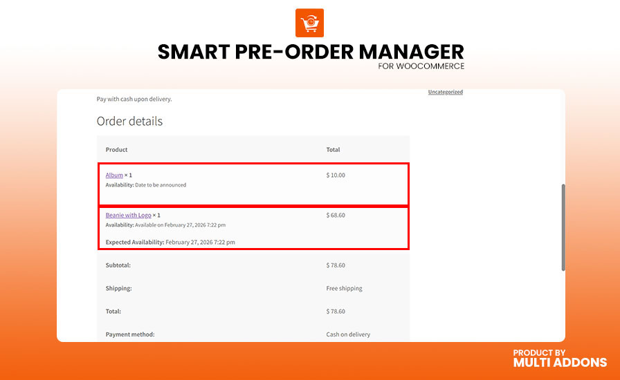 Smart Pre-Order Manager - WooCommerce Marketplace