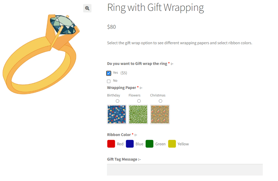 Add Conditional Fields for Product Options