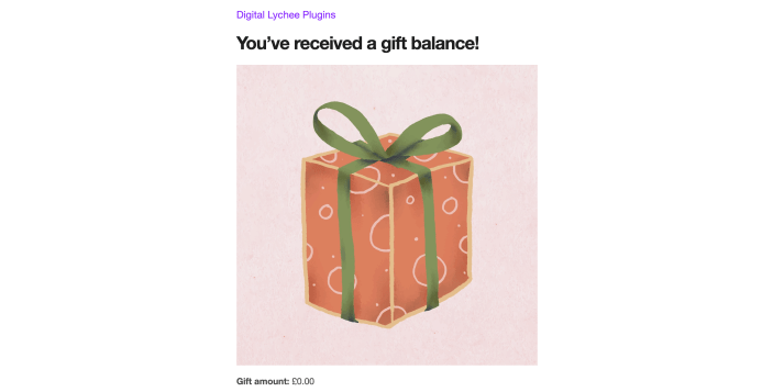 DL Gift Wallet Pro Plugin - Frontend Email Preview Part 1
