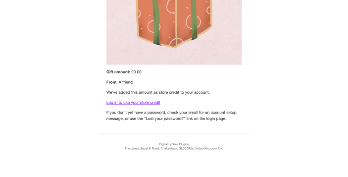 DL Gift Wallet Pro Plugin - Frontend Email Preview Part 2