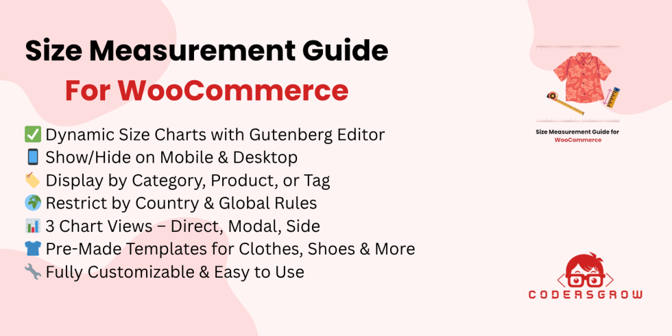 Size Measurement Pro for WooCommerce