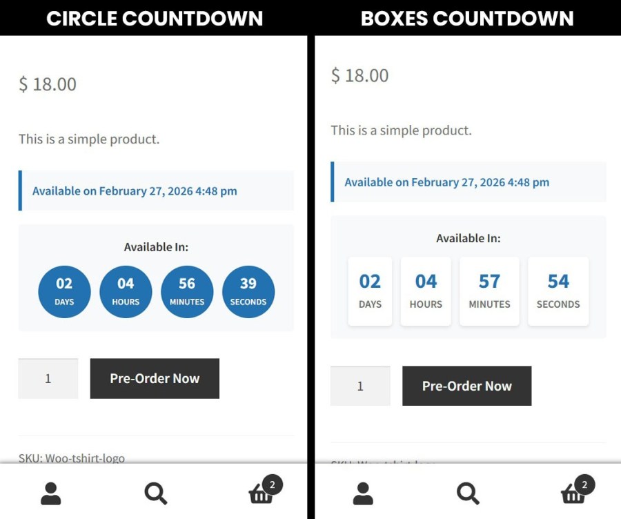 woocommerce pre-order
