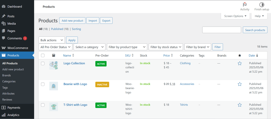 Backorder Plugin