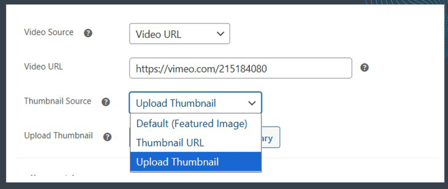 Upload Custom Thumbnails for Product Videos