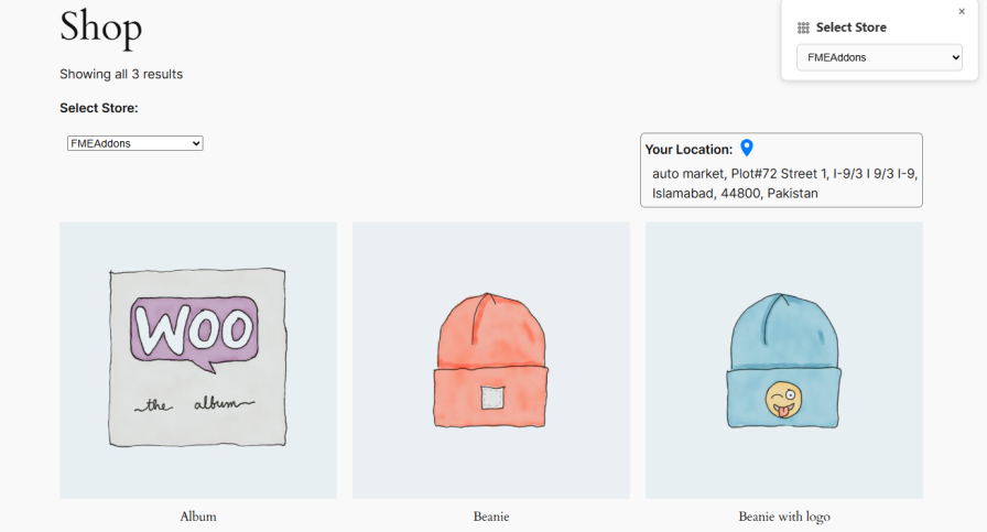 Automatically Display Nearest Store by Location